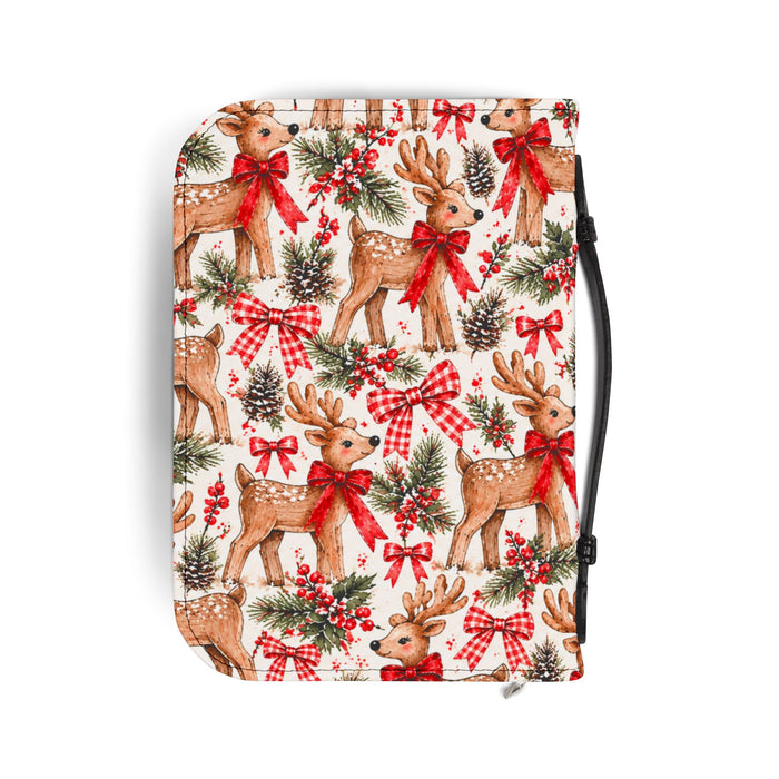 Reindeer Christmas Bible Cover - Nostalgic Reindeer Cover