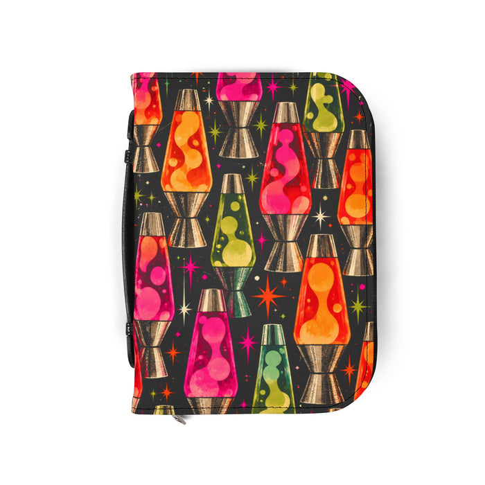 Lava Lamp Retro Bible Cover — Neon Mid-Century Zip Bible Case