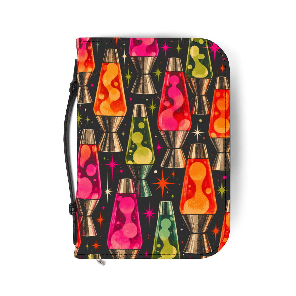 Lava Lamp Retro Bible Cover — Neon Mid-Century Zip Bible Case