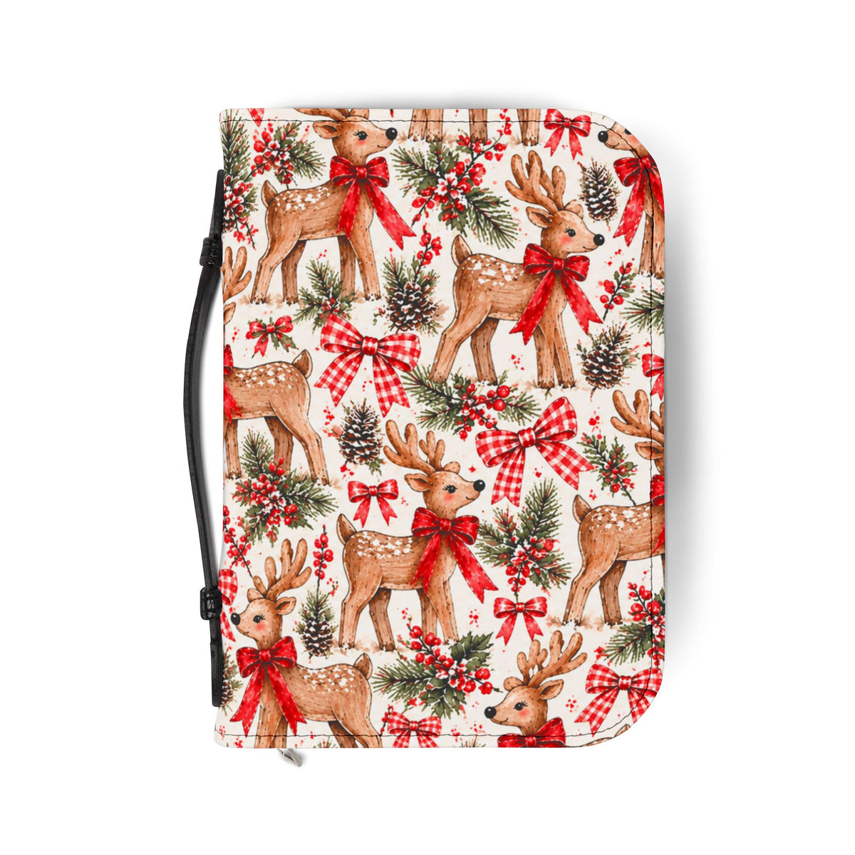 Reindeer Christmas Bible Cover - Nostalgic Reindeer Cover