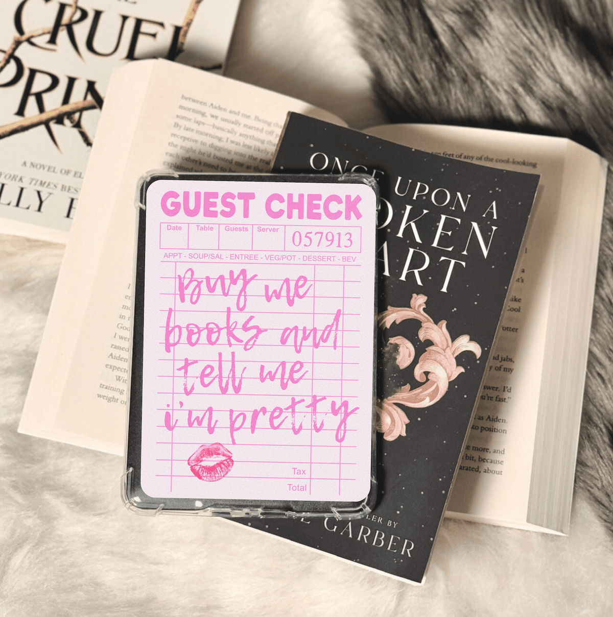 Buy Me Books and Tell Me I'm Pretty Kindle Paperwhite Insert