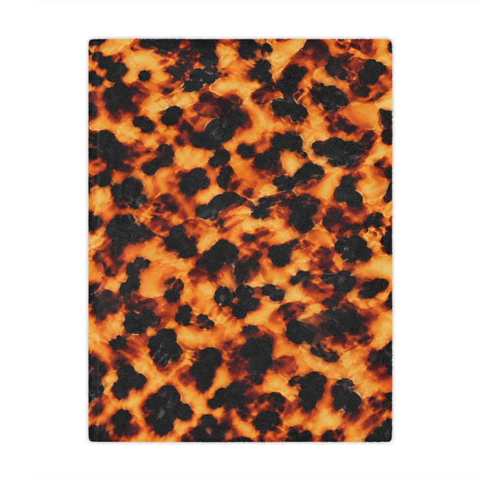 Tortoise Shell Minky Blanket – Cozy Animal Print Throw