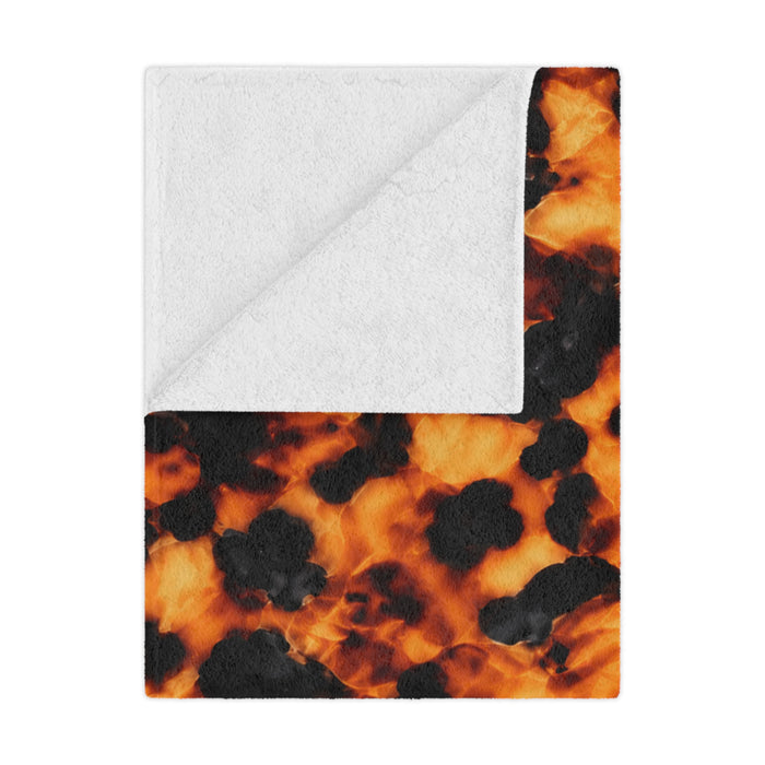 Tortoise Shell Minky Blanket – Cozy Animal Print Throw