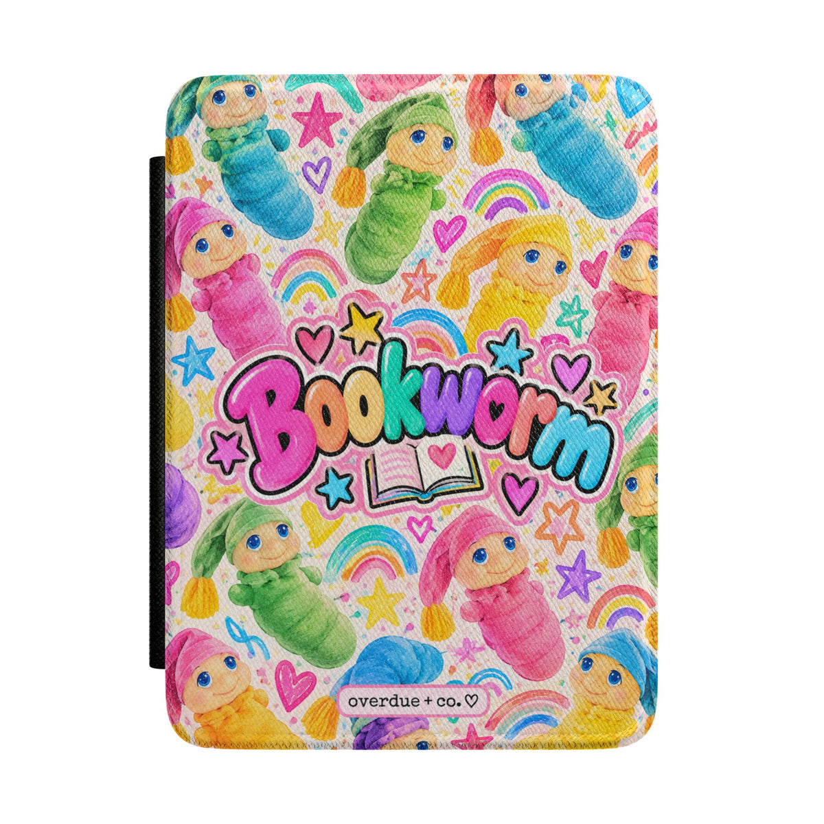 Glow Worm Inspired Kindle Case — Colorful Rainbow Reading Sleeve