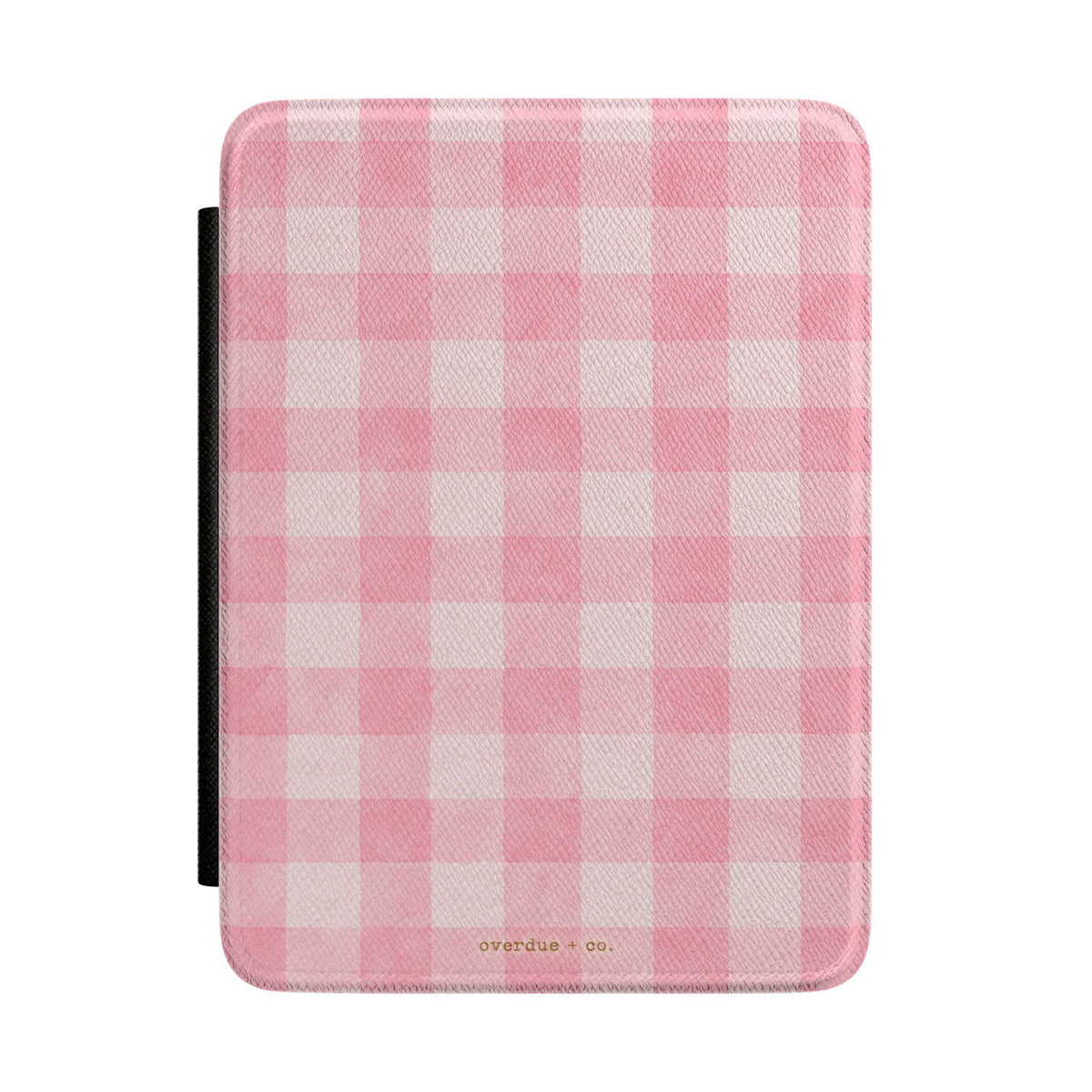 Pink Gingham Kindle Case — Checkered eReader Case