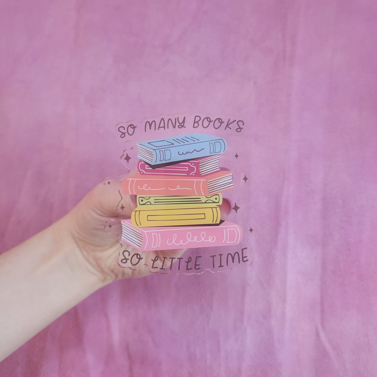 "So Many Books" Collapsible E-Reader Grip