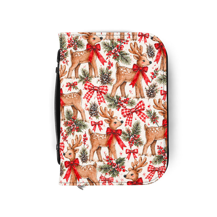 Reindeer Christmas Bible Cover - Nostalgic Reindeer Cover