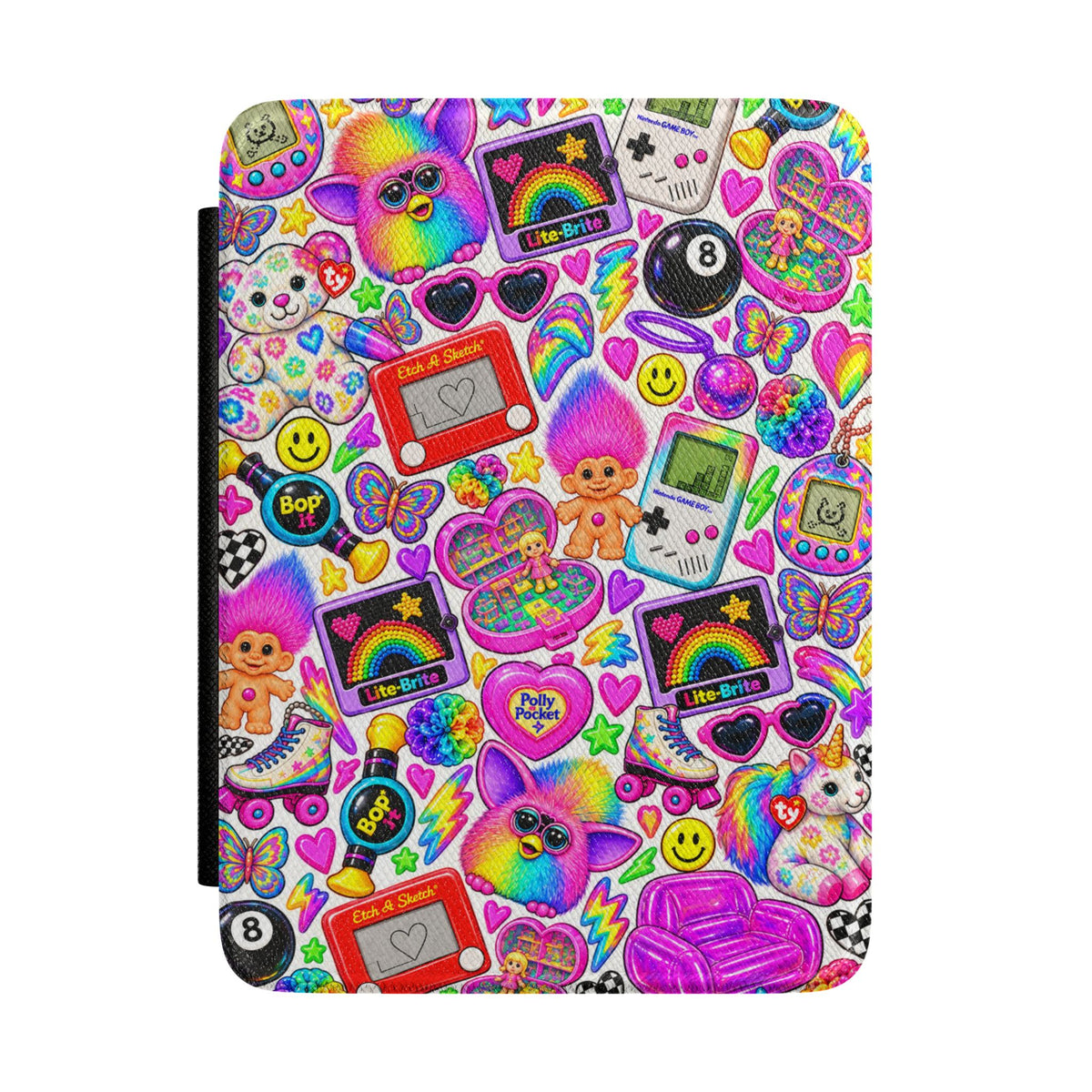 Retro Sticker 90s Toy Kindle Case — Y2K Neon Cute Protective Cover