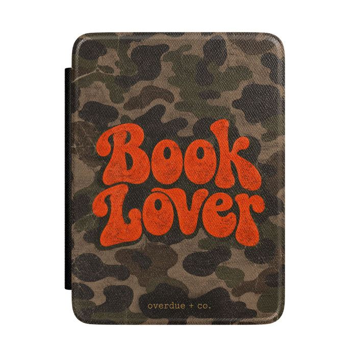 Camo 'Book Lover' Kindle Case