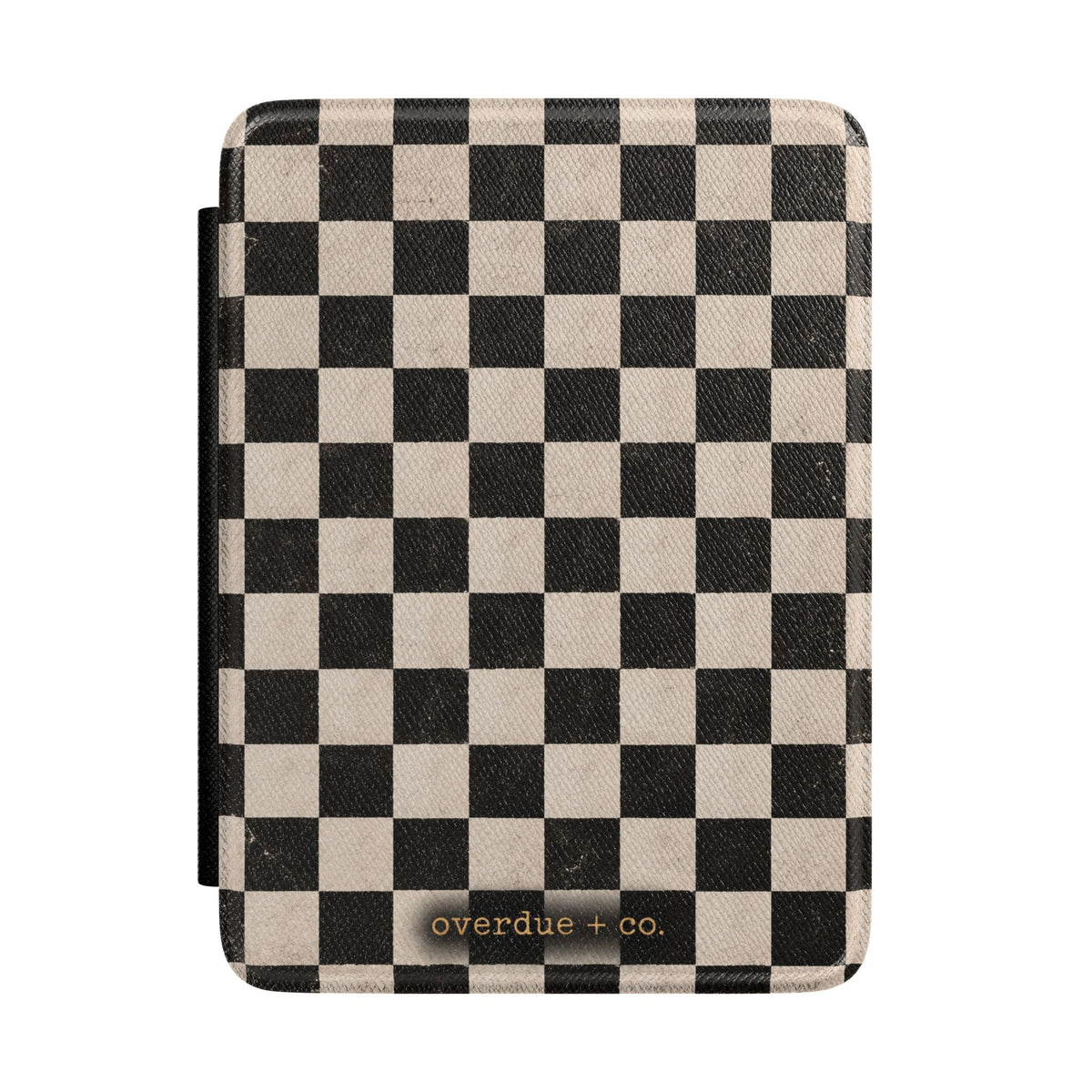 Checkerboard Kindle Case — Black & Cream Protective Cover