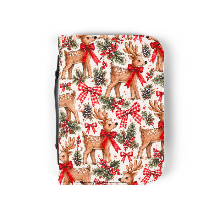 Reindeer Christmas Bible Cover - Nostalgic Reindeer Cover