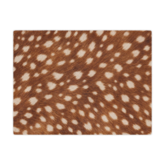 Spotted Deer Print Minky Blanket — Cozy Throw